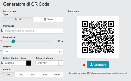 Come posso creare un codice QR statico gratuitamente?